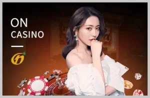 PH389 live casino baccarat table with dealer in action
